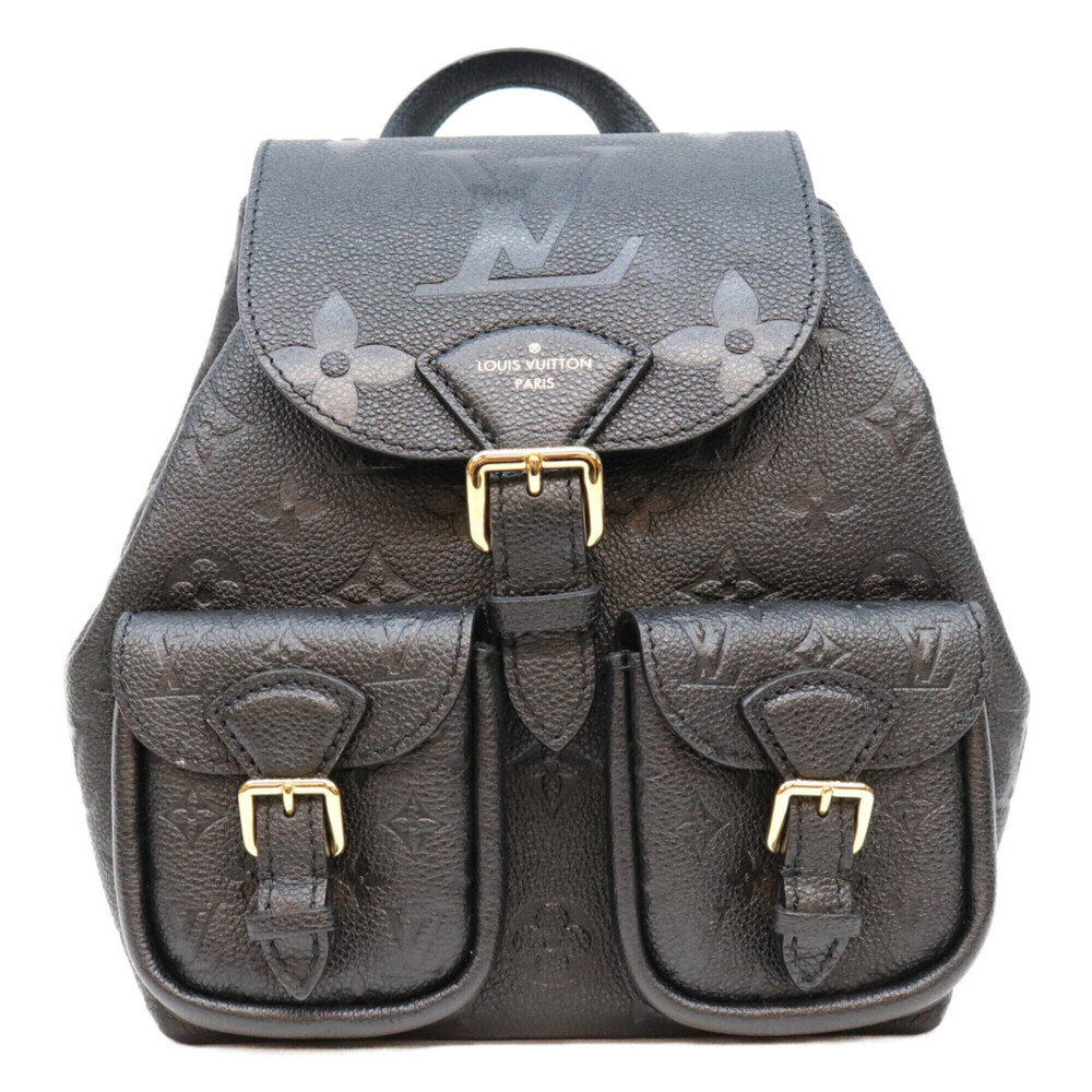 LOUIS VUITTON M47072 Empreinte Noir Backpack Rucksack Black Gold Hardware Wom...